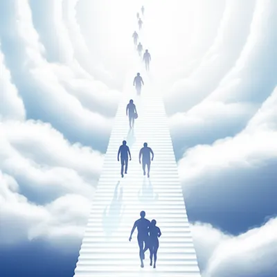 Illustration upwardly