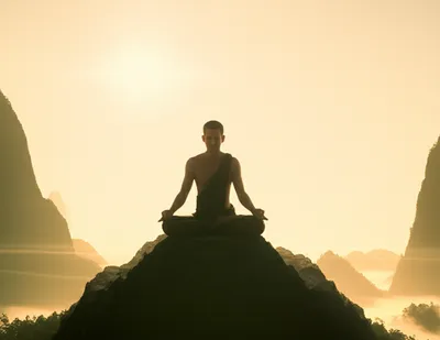 Illustration monk - Image 1