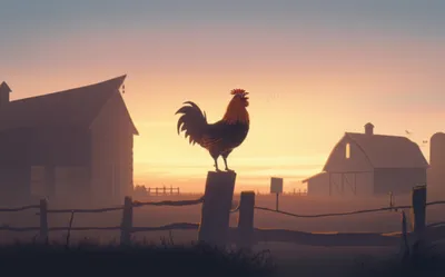 Illustration cockcrow - Image 1