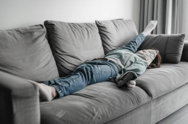 Ilustración visual de la palabra "sprawling" - Extenderse, tumbarse