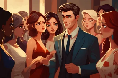 Illustration wolves - Image 1