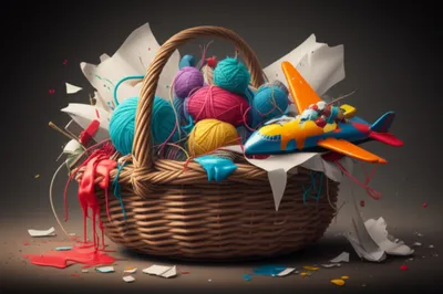 Illustration handbasket