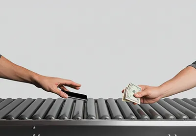 Illustration visuelle du mot « repurchase » - Rachat