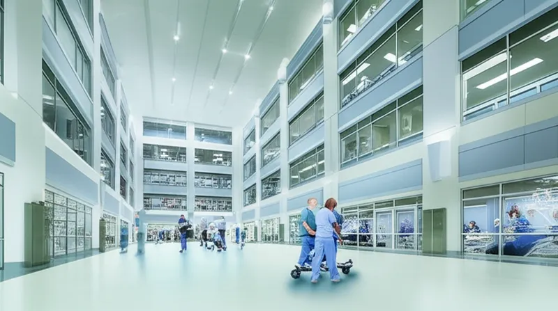 توضيح مرئي للكلمة "hospital" - مستشفى