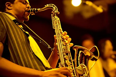 Illustration saxophonist