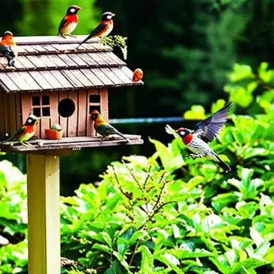 Illustration birdhouses