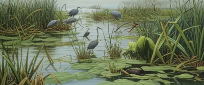 Illustration marshland