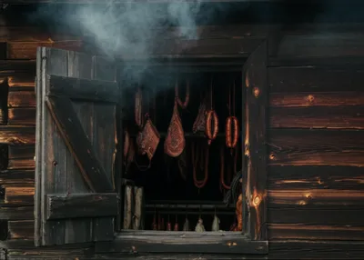 Illustration smokehouse