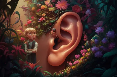 Illustration earwigging - Image 1