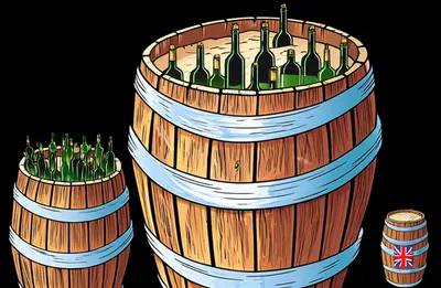 Illustration hogsheads