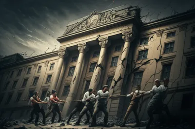 Illustration overthrown