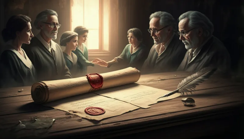 Visuelle Darstellung für das Wort „testaments" - Testament, letztwillige Verfügung