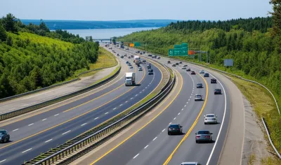 Illustration autoroutes