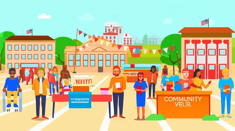 Ilustración visual de la palabra "citizens" - Ciudadanos, residentes