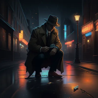 Illustration gumshoe - Image 1