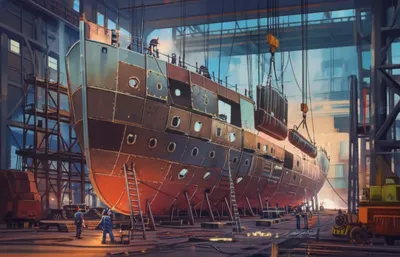 Illustration shipbuilding - Image 1