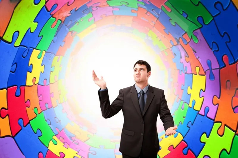 "puzzlement" शब्द का दृश्य चित्रण - भ्रम, उलझन