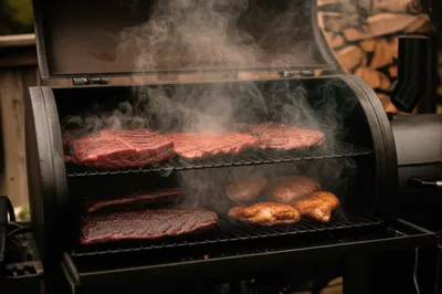 Illustration barbecuing