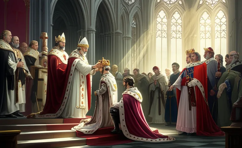 Illustration visuelle du mot « coronation » - Couronnement