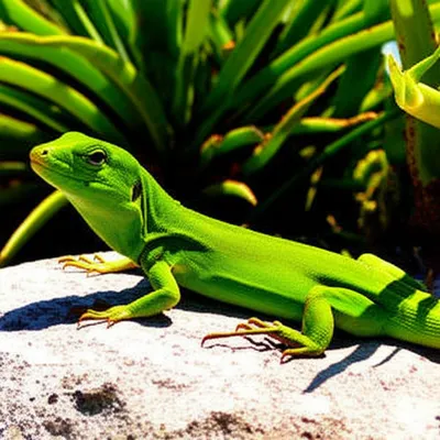 Illustration lizards