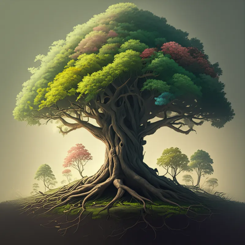 Illustration visuelle du mot « descendant » - Descendant, progéniture