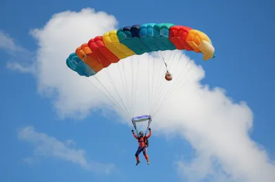 Illustration parachutist