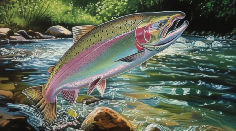 Illustration visuelle du mot « salmonid » - Poisson de la famille des Salmonidés