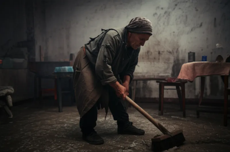 Visuelle Darstellung für das Wort „scrub" - Schuft, Lump