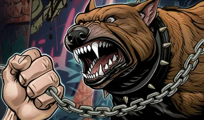 Illustration pitbulls - Image 1