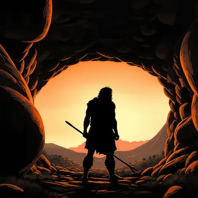 Illustration caveman