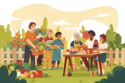 Illustration neighbors - Image 1