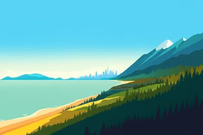 Illustration landscape - Image 1