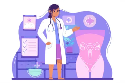 Illustration gynecologist