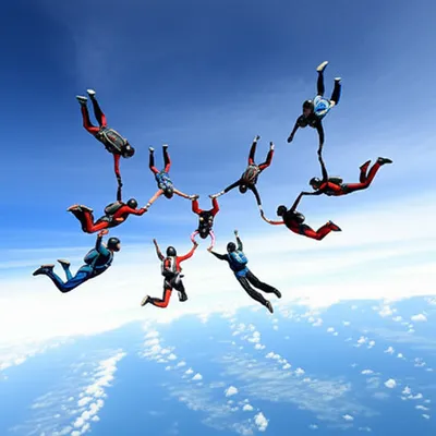 Illustration skydiving - Image 1