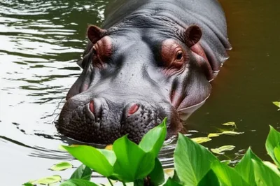 Illustration hippopotamus