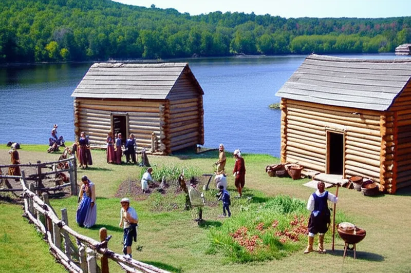 Illustration visuelle du mot « habitants » - Un membre de la colonie d'habitation de Stadacona fondée par Samuel de Champlain