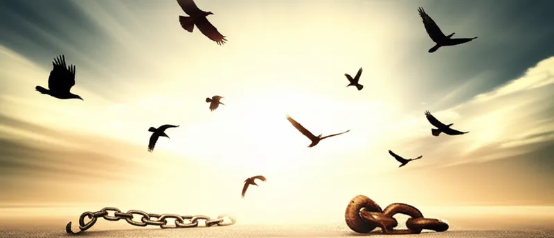 Visuelle Darstellung für das Wort „unrestrained" - Befreien, entfesseln