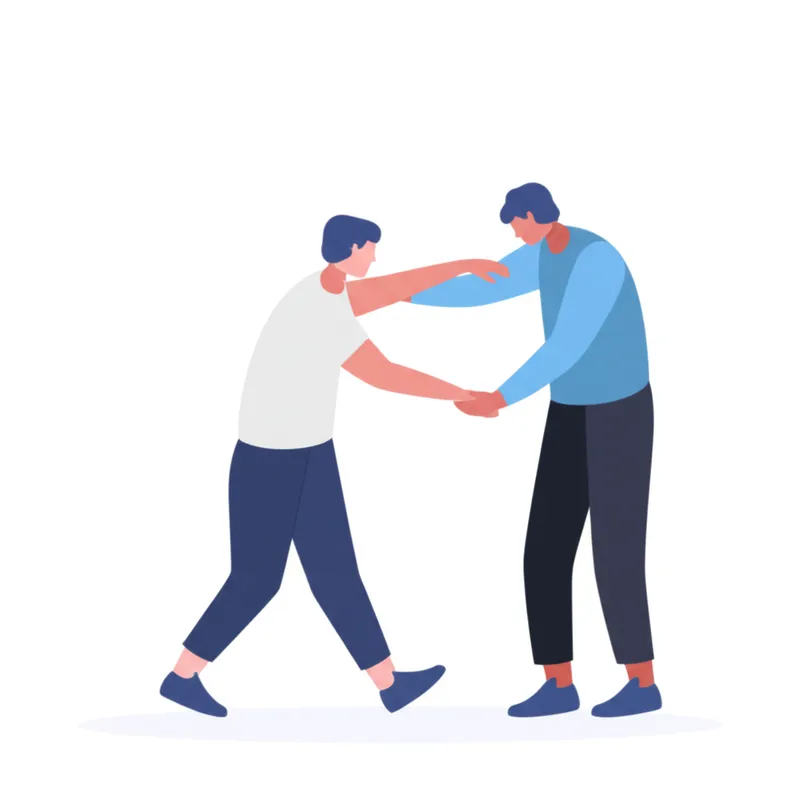 Illustration visuelle du mot « supportive » - De soutien, serviable