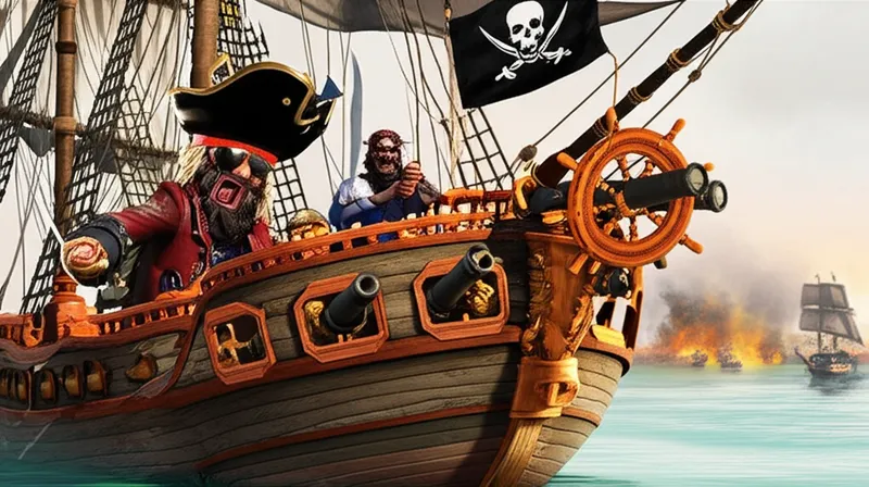 توضيح مرئي للكلمة "pirates" - قراصنة