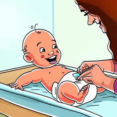 Illustration diapered - Image 1