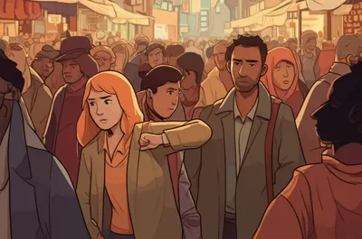 Illustration hunch - Image 1