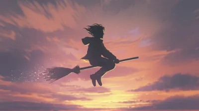 Illustration broomstick - Image 1