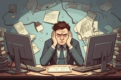 Illustration vexation - Image 1