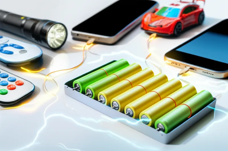 Illustration visuelle du mot « batteries » - Batterie, pile