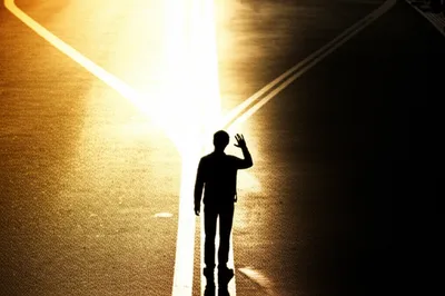 Illustration hesitating