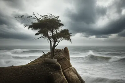 Illustration windswept