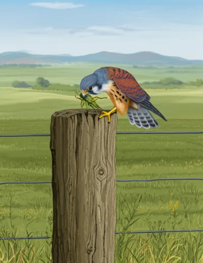 Illustration sparrowhawk