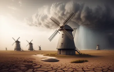 Illustration windmills - Image 1