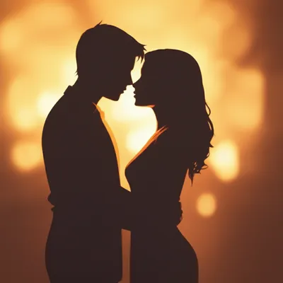 Illustration kissing - Image 1