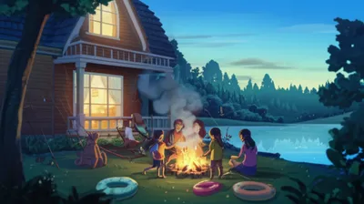 Illustration cottaging - Image 1